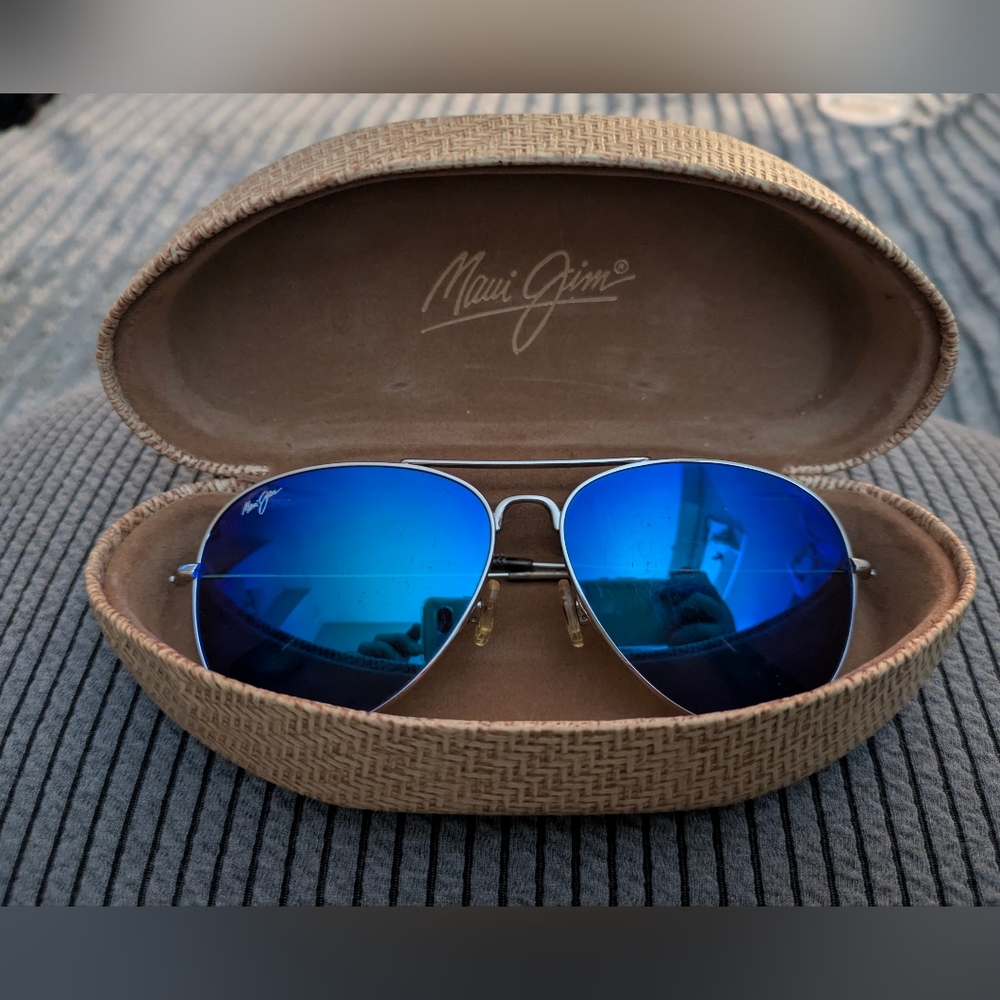 Maui Jim Blue Hawaiian Aviator Sunglasses